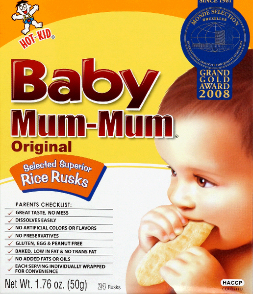 Baby Mum Mum Rice Rusks - Original 1.76 oz